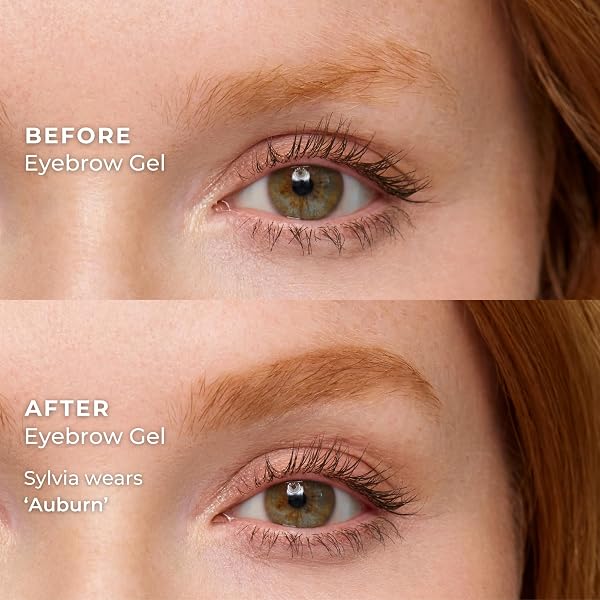 WUNDERBROW EYEBROW GEL, WATERPROOF, SMUDGEPROOF, LONG LASTING, SHADE: AUBURN, VEGAN AND CRUELTY-FREE
