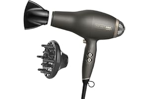 INFINITIPRO BY CONAIR FloMotion Pro Hair Dryer | Personalize Your Drying Experience with Adjustable Airflow | Includes Diffuser and Concentrator