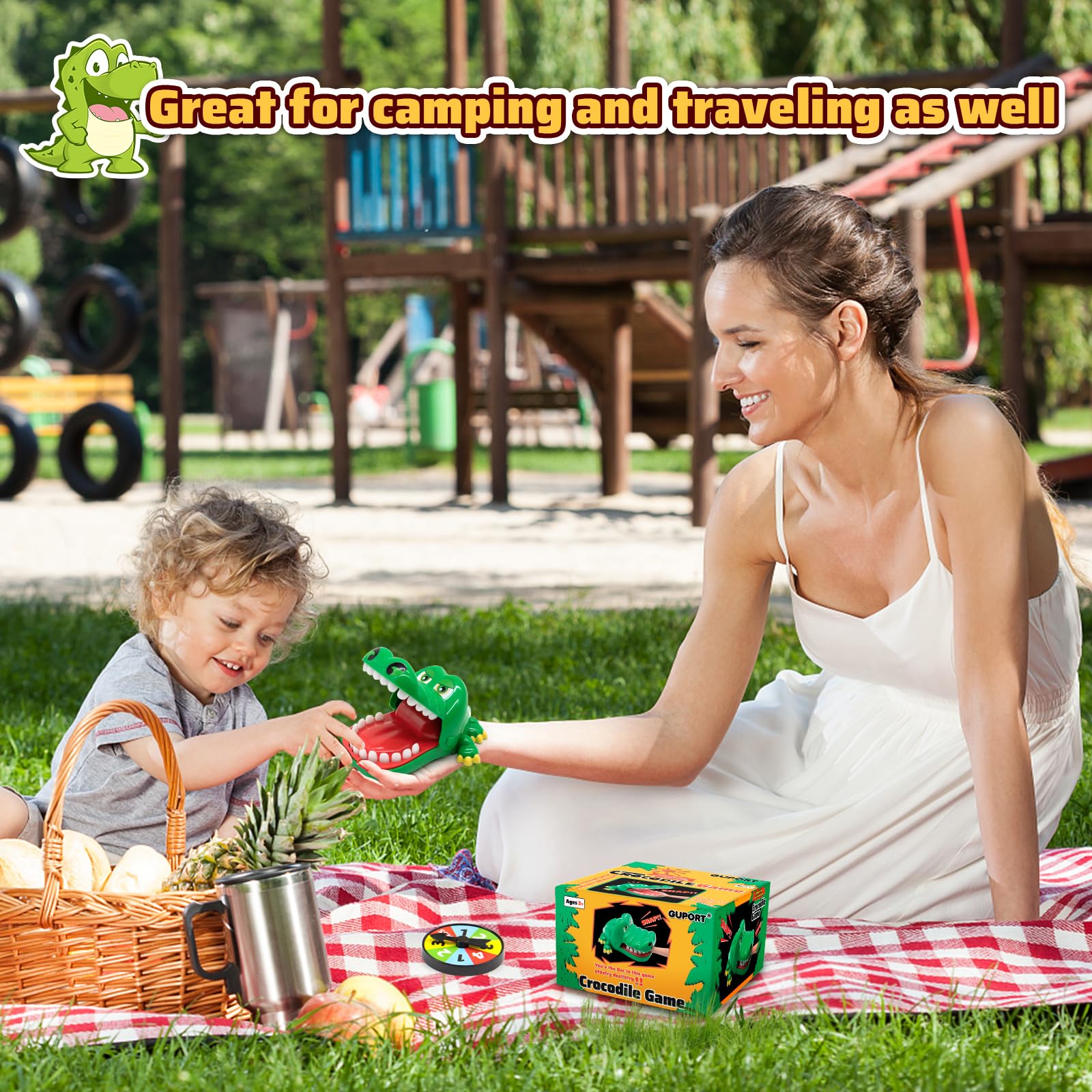 Upgraded Crocodile Teeth Dentist Game For Kids, Alligator Push Teeth Down, Funny Board Game