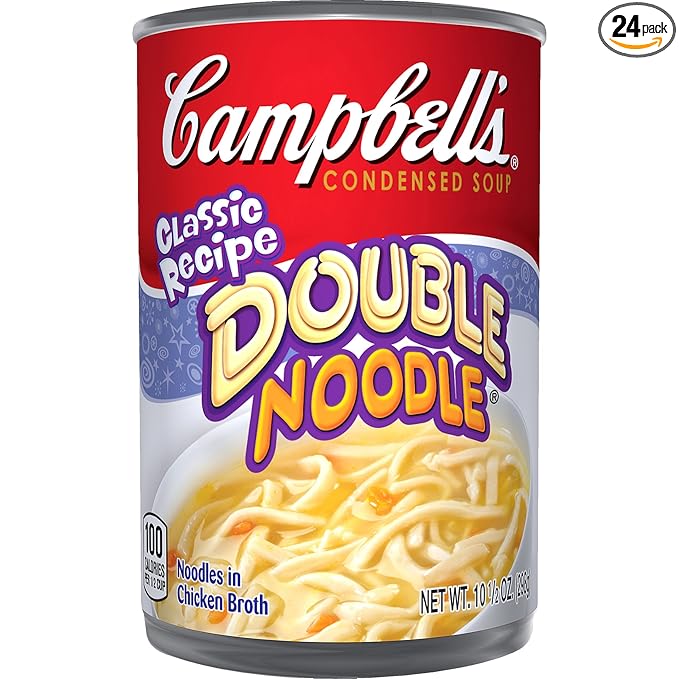 Amazon Com Campbell S Condensed Soup Double Noodle 10 5 Ounce Pack Of 24 Packaged Beef Soups Grocery Gourmet Food