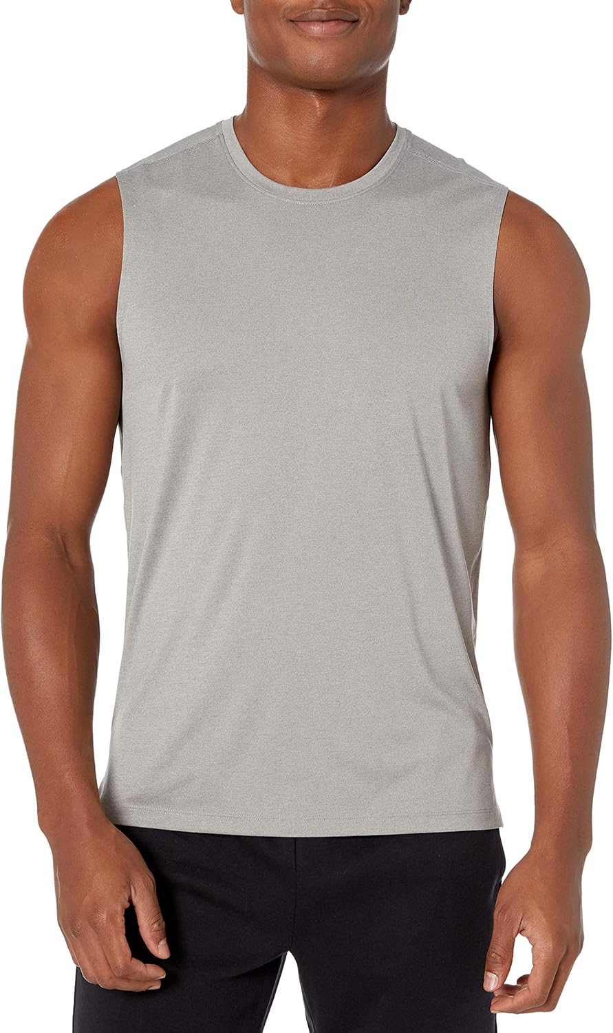  Brand - Peak Velocity Men's Tech Stretch Hybrid Sleeveless T-shirt: Clothing