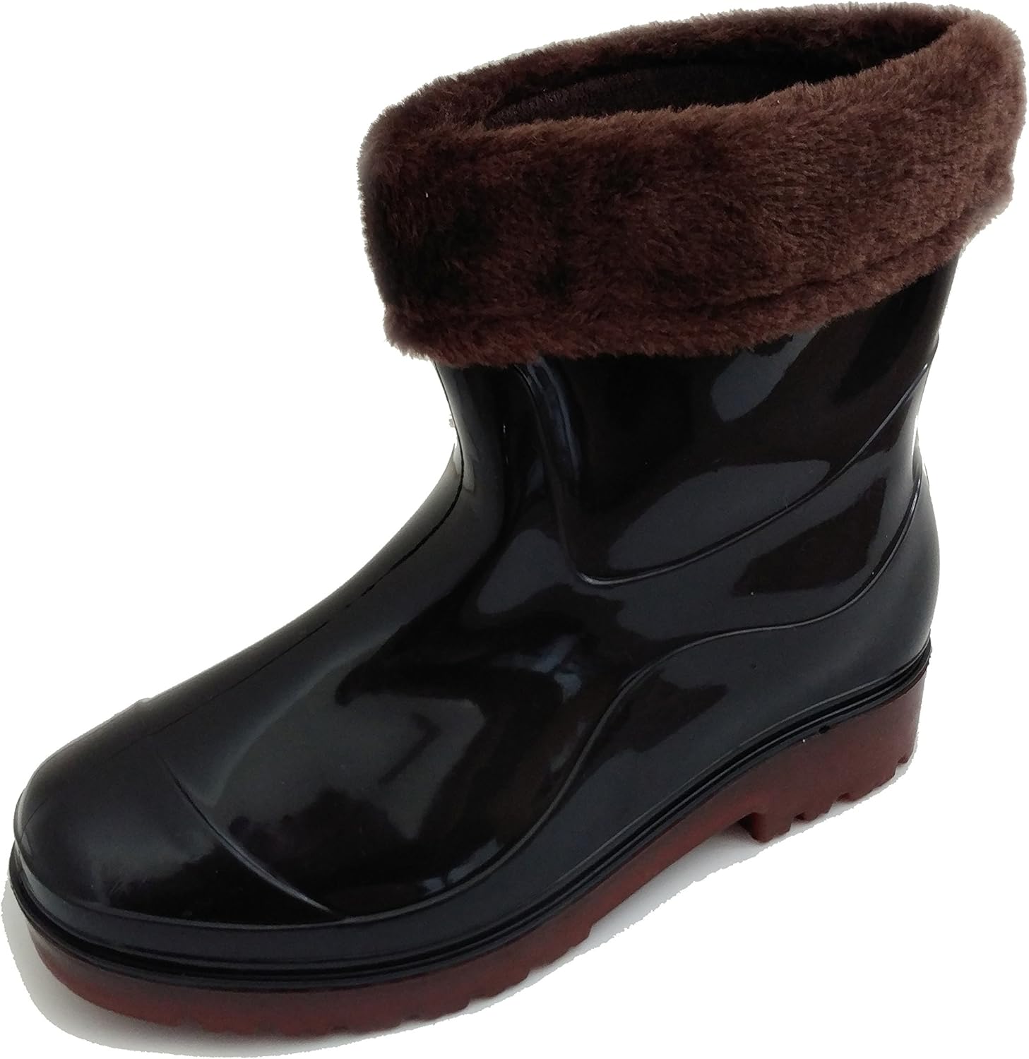 Men's Fashion Ankle High Rain Boots Antislip Waterproof