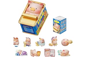 TOYZERO + Lulu The Piggy Blind Box Figures - Stay with You Series Blind Boxes Mystery Box Cute Animal Figurines Collectible Toys Home Decorations Holiday Birthday Gifts, Single Box