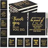 Kosiz 20 Pcs Employee Appreciation Gifts Bulk Inspirational A5 Leather Journal Notebooks with Motivational Ballpoint Pens for Social Worker Team Coworker Group Gifts