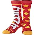 Odd Sox Funny Cheez It Crackers Novelty Crew Socks for Men & Women, Fun Graphic Print