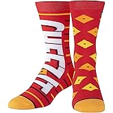 Odd Sox Funny Cheez It Crackers Novelty Crew Socks for Men & Women, Fun Graphic Print