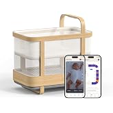 Cradlewise All-in-One Convertible Smart Bassinet and Crib with Built-in AI Baby Monitor, Sound Machine and Auto-Soothing Bounce for Baby Sleep | 0-24 Months