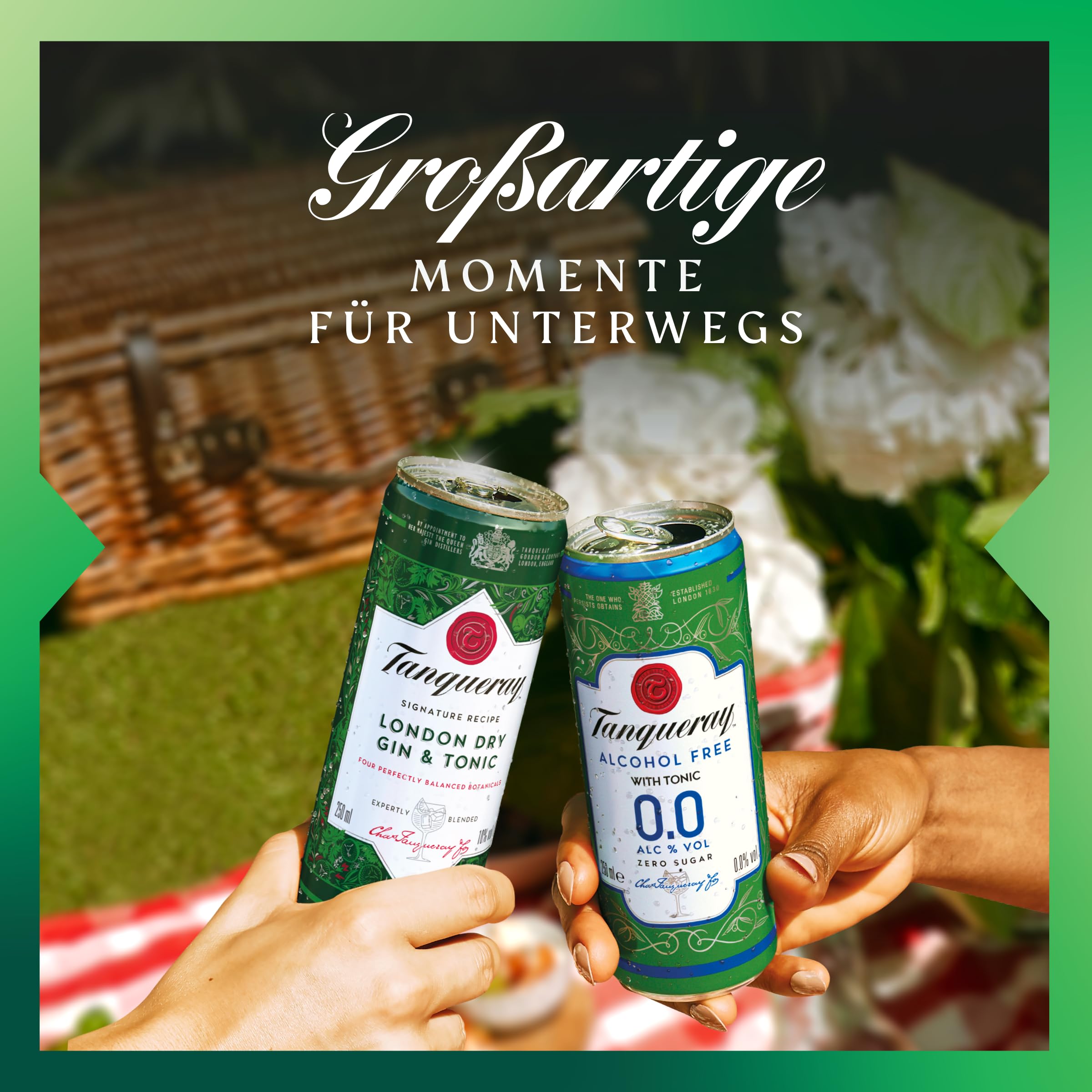 Tanqueray London Dry Gin & Tonic, Erfrischendes Sommer-Mixgetränk,10% Vol 4