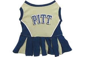 Pets First NCAA Pittsburgh Panthers Dog Cheerleader Outfit, X-Small