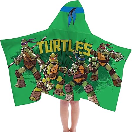 ninja turtle hooded towel