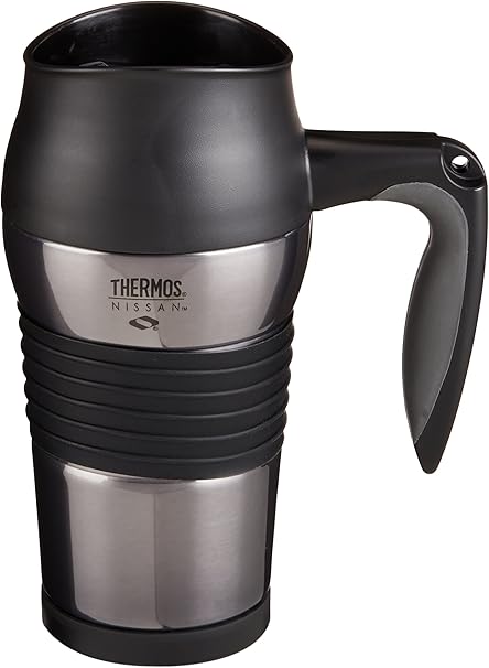 Thermos Nissan 14 Ounce Leak Proof Travel Mug Smoke Amazon Co Uk Kitchen Home