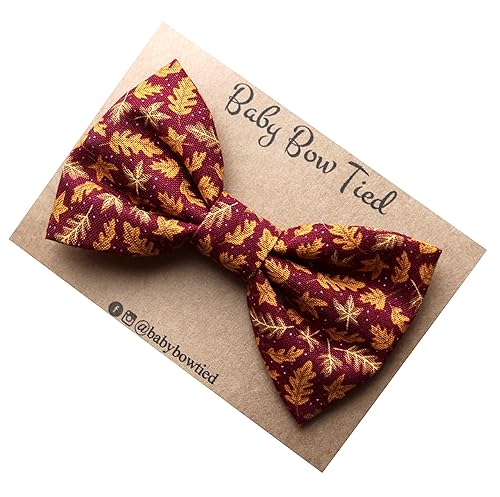 maroon baby bow