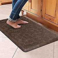 WISELIFE Kitchen Mat Cushioned Anti Fatigue Floor Mat,17.3"x28", Thick Non Slip Waterproof Kitchen Rugs and Mats,Heavy Duty F