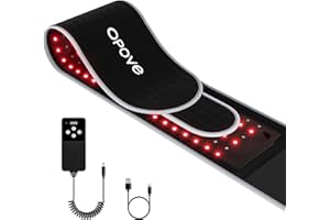 Opove Red Light Therapy Belt with Portable Power Controller, Near-Infrared Light Therapy for Tissue Repair, Resolve Inflammation, Relieve Back Pain, Wearable, 660nm & 850nm Wavelengths, New Version R2