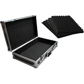 Pick and Pluck Foam Utility Locking Case 22" x 13" x 5-3/8" Harmony Cases | Customizable 22 inch interior protection for mixers, mics, equipment, road-ready flight build, secure latches, DJ travel