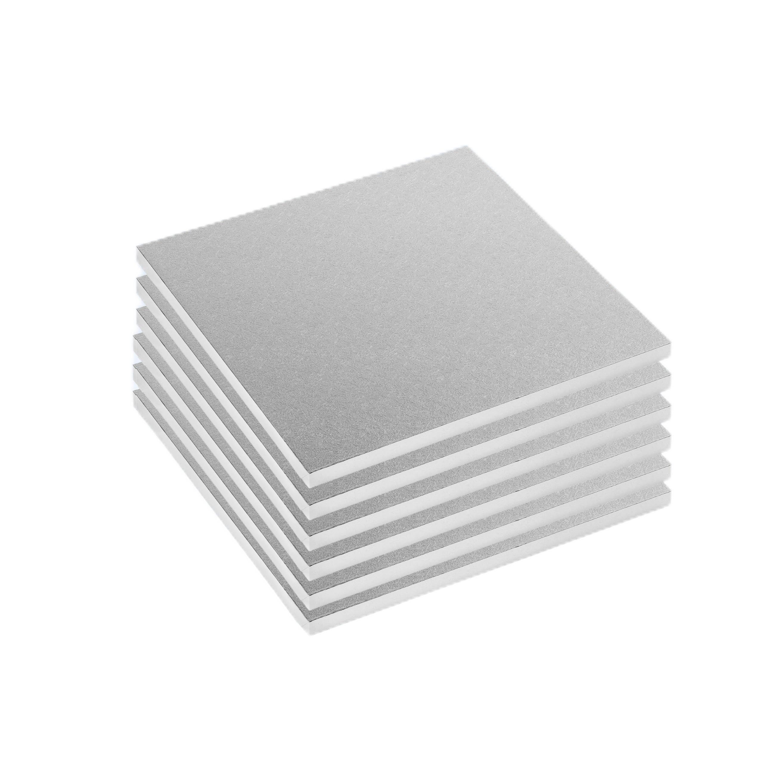 Tala Pack of 6 Large Square 10 Inch / 25cm Diameter Cake Drums — image 1