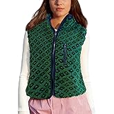 SeeLuNa Fleece Vest Women Sleeveless High Neck Fuzzy Sherpa Vest Full Zip Oversized Outwear Gilet Trendy Jacket with Pockets