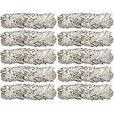 Bulk White Sage Smudge Sticks (10 Pack) | Wholesale Premium Sage Bundles | Burn for Cleansing, Smudging, Removal of Negative Energy from House/Office, Stress Relief | Sustainably Grown