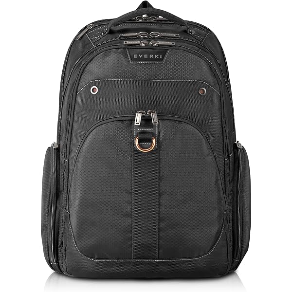 EVERKI TRACKMAN ブラックバックパック Trackman Everki Onyx Premium Backpack 17.3