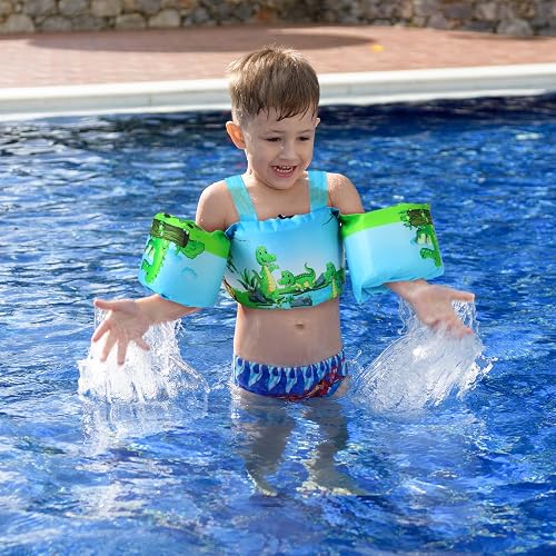 thumbnail image 2 of KIDSco Swim Vest For Toddlers 30-50 Lbs - Adjustable Puddle Jumper With Shoulder Straps 2 of 14