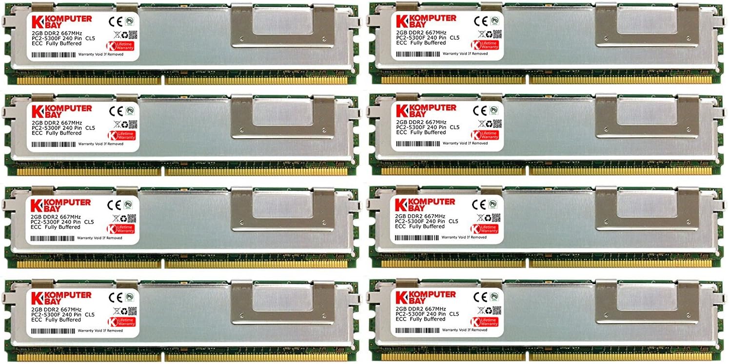 KOMPUTERBAY 16GB (8X2GB) Memory Upgrade for Dell 490 690 T7400 Precision Workstation