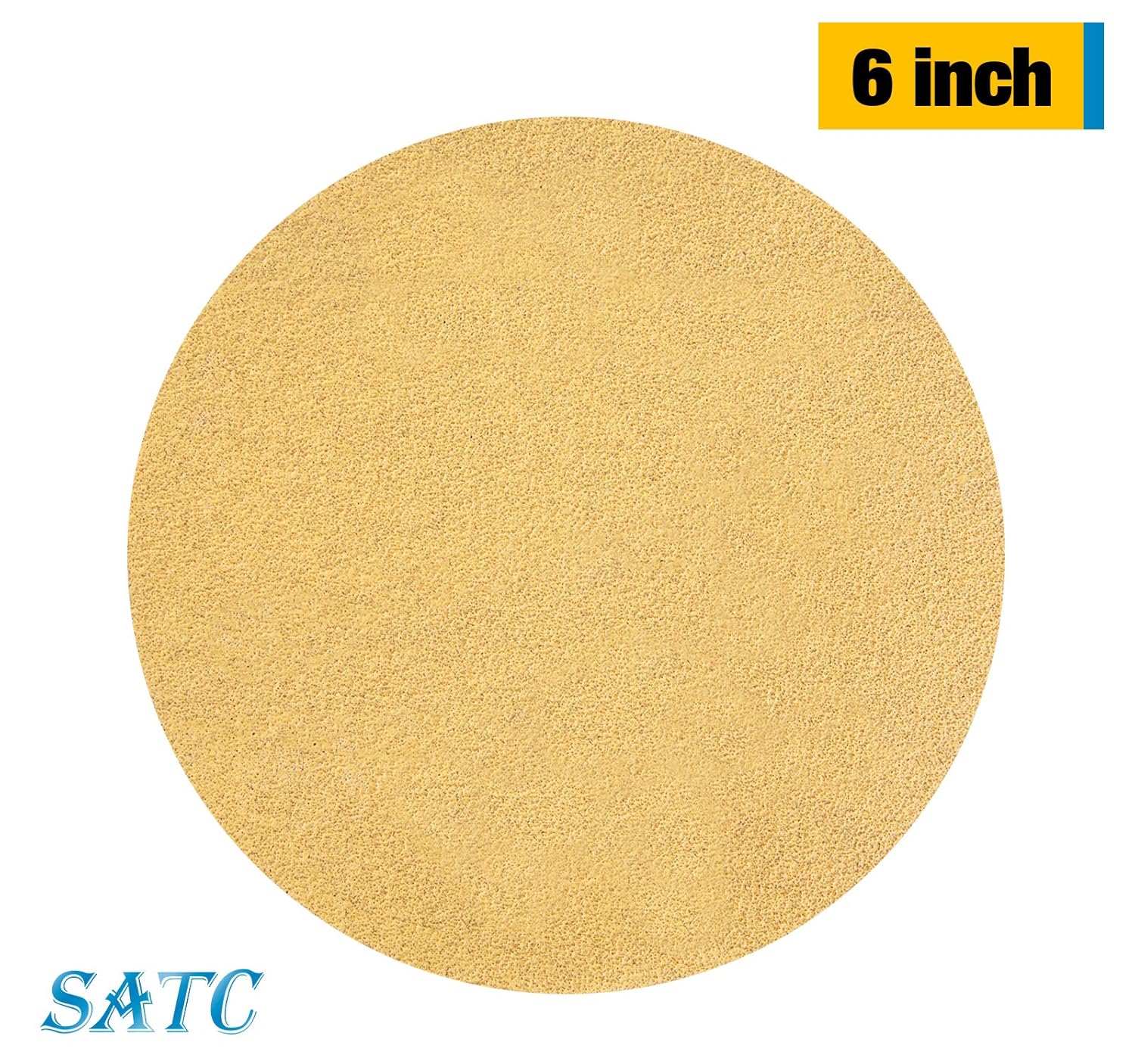 S SATC 100 PCS PSA Sanding Discs 6 Inch Adhesive Backed Sandpaper 80 Grit Sander Attachment for Drill Self Stick Aluminum Oxide Round Automotive Sandpaper with Sticky Back: Industrial & Scientific