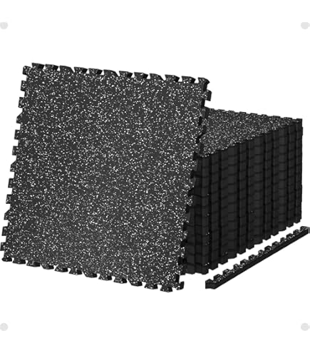 Amazon.com: GET RUNG Diamond Plate Fitness MATS: Interlocking EVA