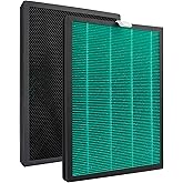 Byseacore C3500 Replacement Filters Compatible with LUFTRUM C3500 Air Purifier, with Activated Carbon Filter for gases and odors, 2 Counts