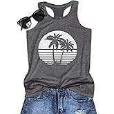 JILUVIN Tank Tops for Women Racerback Summer Sleeveless Casual Graphic Basic Top Shirts