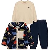 Little Me Baby Clothes for Baby Boy's and Girl's 3-Piece Sherpa Set, Jacket, Shirt and Pant Sets, 12 Months to 4 Toddler