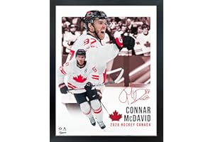 Connor McDavid Hockey Canada 2026 Replica Signature Collage Frame - 16x20 Multi-Photo Framed Display | Collectible | Hockey W