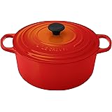 Le Creuset Signature Enameled Cast-Iron 7-1/4-Quart Round French (Dutch) Oven, Flame