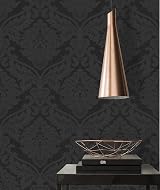 A.S. Création Livingwalls 552631 Black Vintage Baroque Flock Damask Wallpaper view 3
