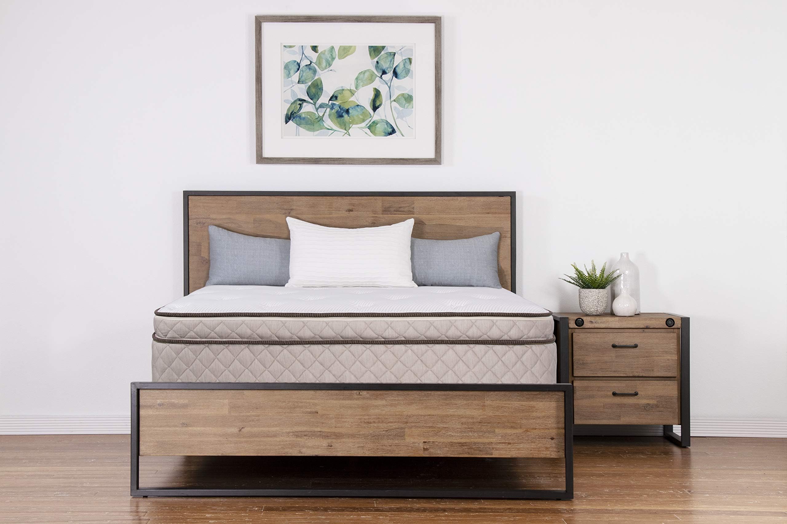 Elements Latex by Dreamfoam Bedding- Willow 12" Eurotop Latex Mattress, King-Firm