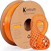 Kretrum PLA 3D Printing Filament 1.75 mm Dimensional Accuracy +/- 0.2 mm 1 KG 2.2 LBS Cardboard Spool Refills for Most FDM 3D Printer fits Bambu Creality FlashForge Anycubic ELEGOO etc. Orange