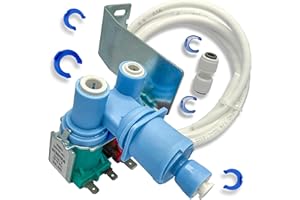 DAFORE Upgraded W10408179 W10179146 Refrigerator Water Inlet Valve Compatible with Whirlpool Kenmore KitchenAid Maytag IKEA,Replacement For IMV708 W10408179VP 2188746 2186486 2315534 2304757 2205762 2188708