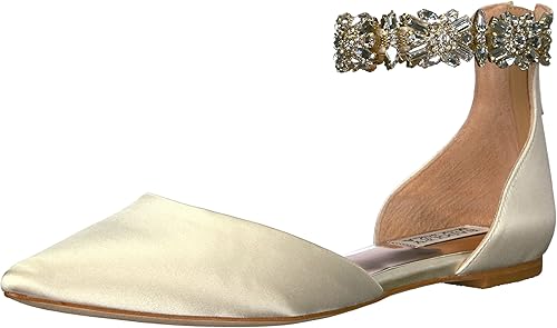 badgley mischka morgen ankle strap flat