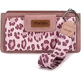 Montana West X Wrangler Wallet for Women Ladies Female Card Cases & Money Organizers Wristlet with Wallet Large Clutch with Coin Purse Smooth Zipper and Rfid Lining WG179-W013PK