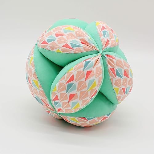 PELOTA MONTESSORI DE TELA DE ALGODÓN PARA BEBÉ PRETTY DOLLY-TURQUESA: Amazon.es: Handmade