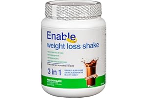 Del Mar Health Enable Weight Loss Shake - Rich Chocolate Flavor for Delicious & Nutritious Meal Replacement, 2lb 11oz