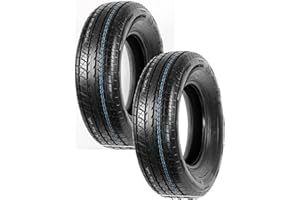 eCustomrim 2-Pack ST205/75R15 DEEP TREAD Steel Belted Radial Trailer Tire HEAVY DUTY Load C 1820 Lbs. - 6 Year Warranty w/Free Roadside