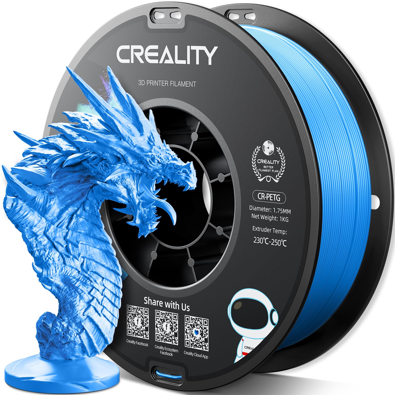 Official Creality PETG 3D Printer Filament 1.75mm