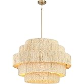 Minka Lavery 1226-894 Caviana Pendant, 6 B10.5 Candelabra E12 Socket(s), Signature Brass (Bulbs Not Included)