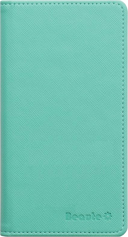 Amazon Ymobile ワイモバイル かんたんスマホ 705kc スマホ ケース カバー 手帳型 高級puレザー サフィアーノpuレザー カードホルダー カード収納 Beaute 正規品保証 クリームミント ケース カバー 通販