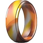 ThunderFit Silicone Men’s Wedding Rings, 10mm Wide 2.5mm Thick Rubber Wedding Bands, Variety Multipack 1/4