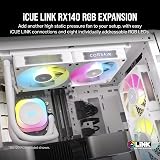 Corsair iCUE LINK RX140 RGB 140mm PWM Fan White Magnetic Dome Bearing view 2