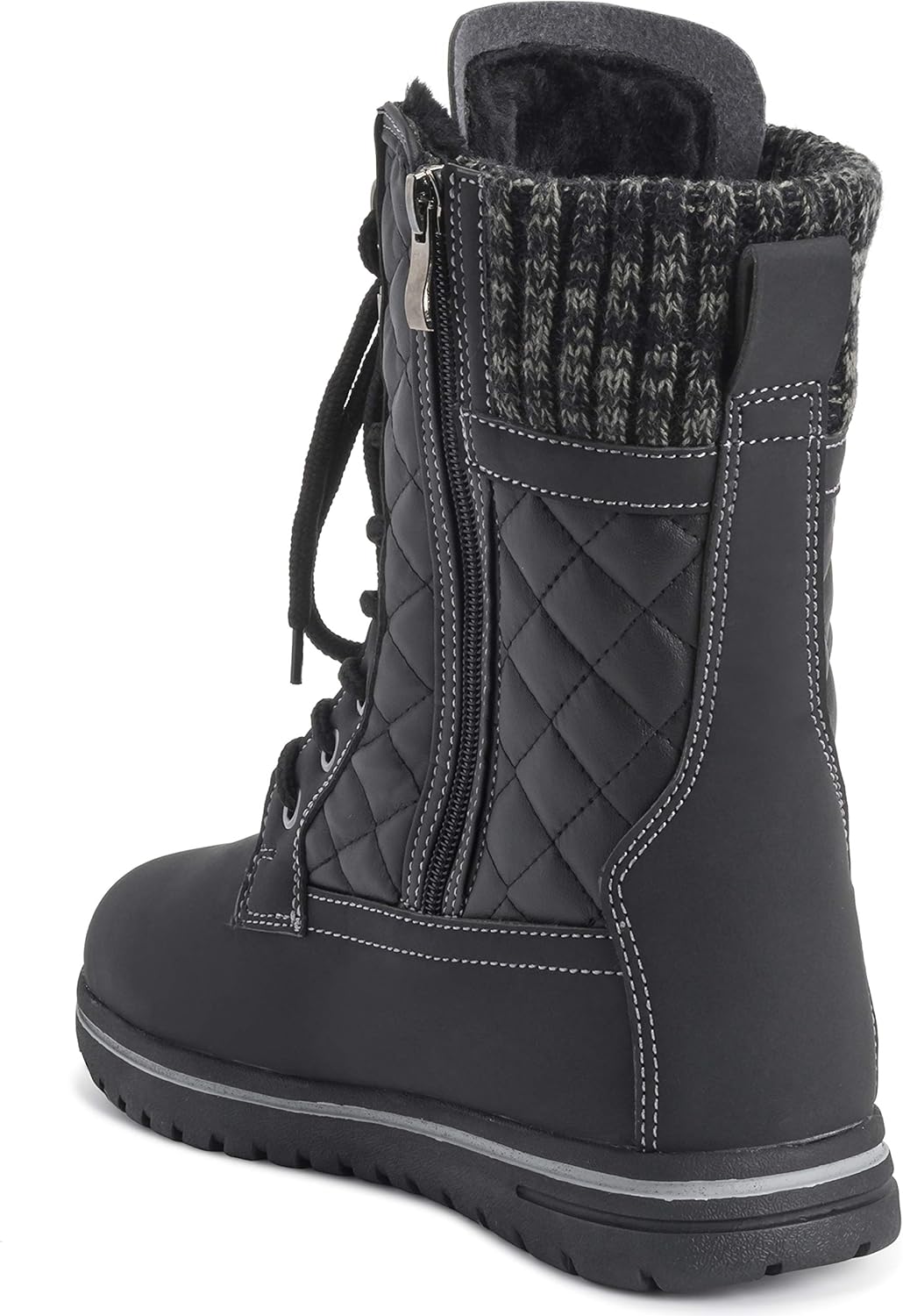  | Womens Waterproof Durable Snow Winter Hiking Fleece Ankle Boots | Snow Boots