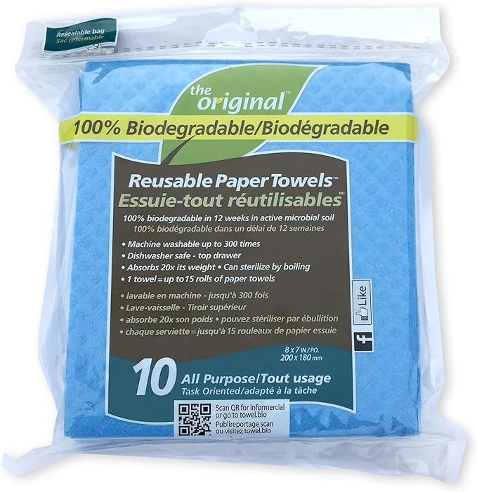 The Original Reusable Paper TowelsAll Purpose, 10 Count Amazon.ca