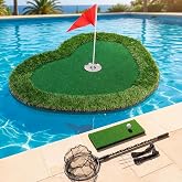 Wekin Floating Golf Putting Green 35"x28" for Pool & Lake | Pool Putting Green Mat with Golf Balls & Accessories, Water Golf