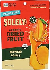 SOLELY Organic Dried Mango Halves Value Size, 14 OZ